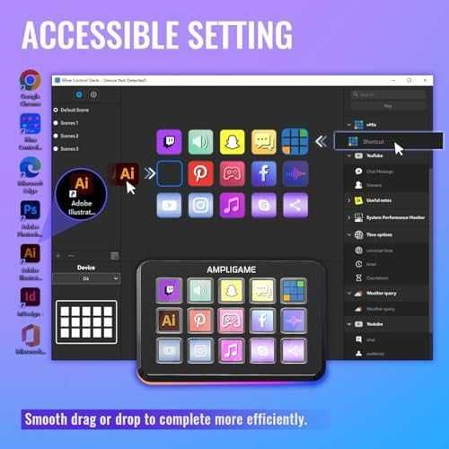 Нова клавиатура Контролер за стрийминг и игри – 15 макро клавиша