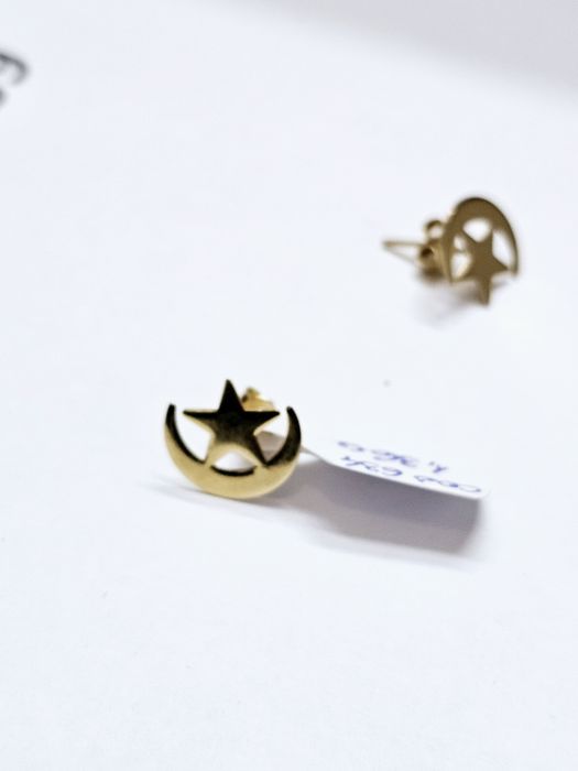 Vand cercei din aur 14 k 1.36 g cod 634