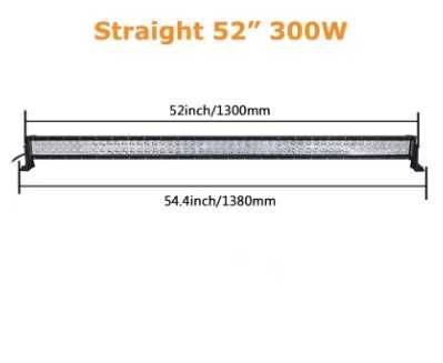 Лед Бар №2920-3 прав 130см. 300W 100LED 12V/24V