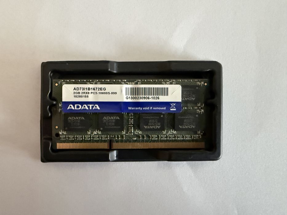 Рам памет за лаптоп  ADATA и Kingston 2x2 GB DDR3 1066Mhz