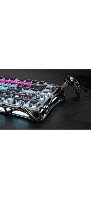 Tastatura Mecanica GravaStar Mercury V75 Pro, Gaming, ANSI US, USB-C cu fir, Switch Magnetic, Cyberpunk
