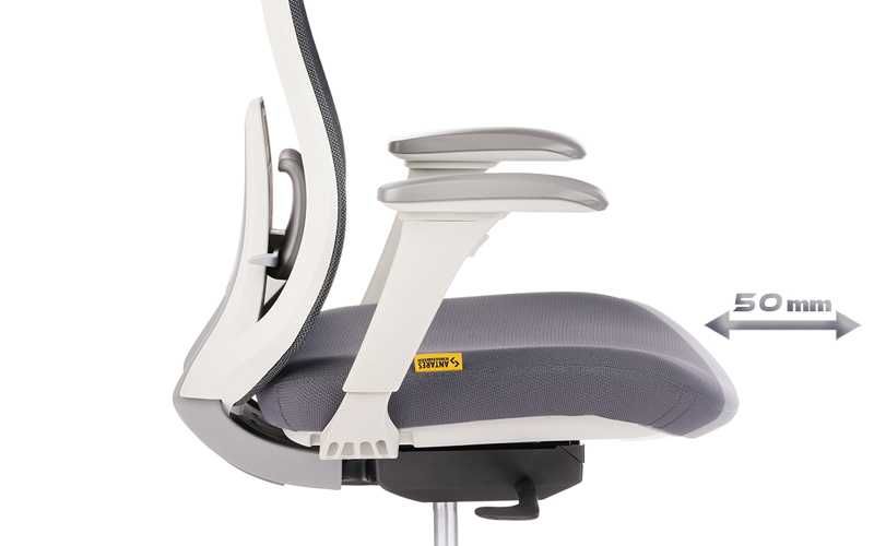 Ергономичен офис стол DARIO GREY ANTARES, СИВ, НОВ