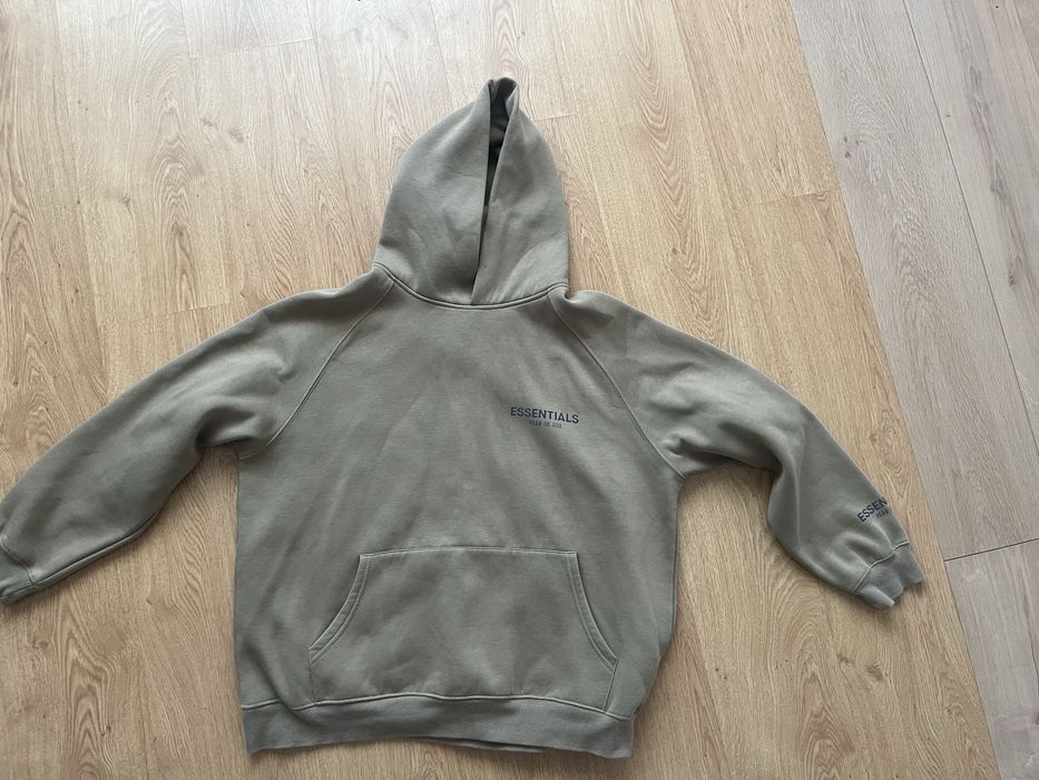 Essentials fear of Hod hoodie зелено