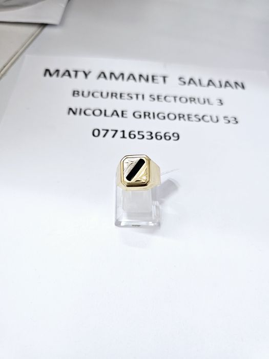 Vand inel barbatesc din aur 14 k 6.22 g cod 891
