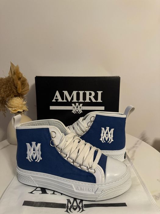 Amiri High Top Alb&Albastru