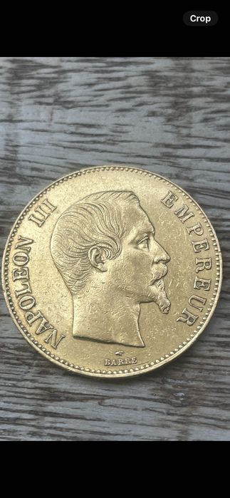 Златна монета 100 франка