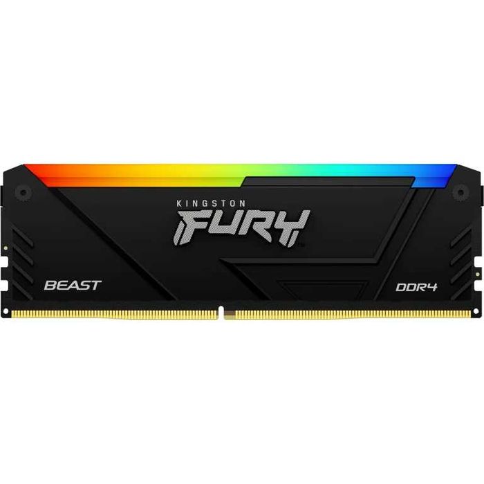 Памет Kingston FURY Beast Black RGB 16GB(2x8GB) DDR4 3200MHz CL16