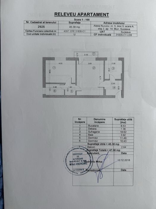 Apartament 2 camere centru