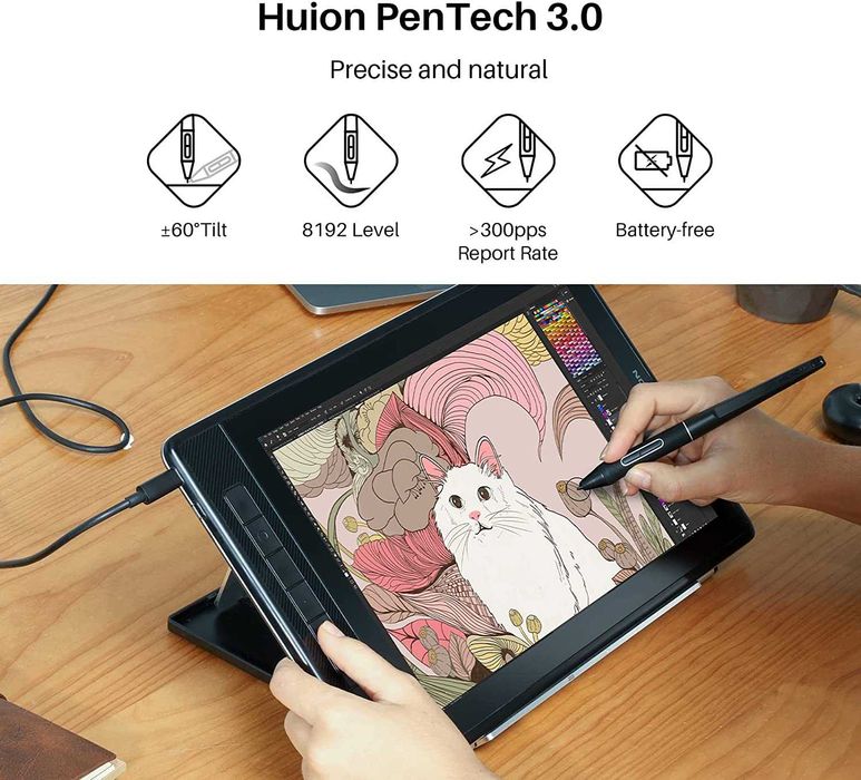 Скидка! Графический планшет с экраном Huion Kamvas pro 13 2.5K