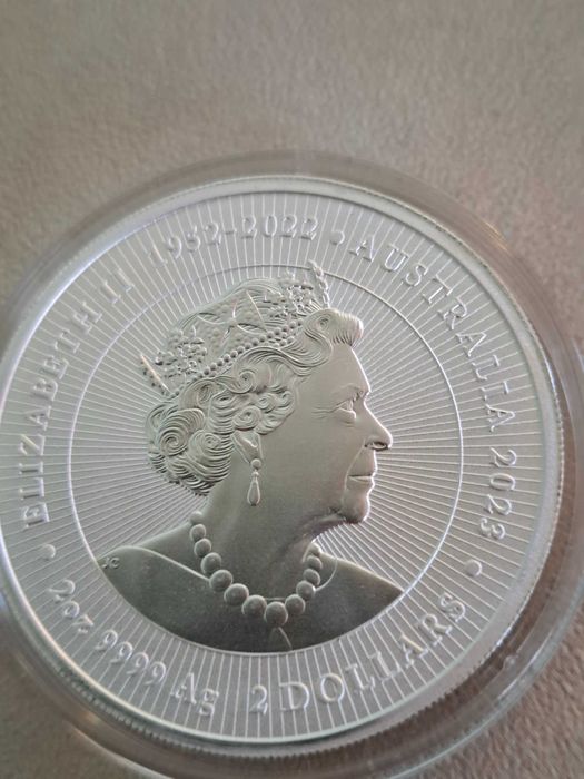 Сребро 2 oz.2023г. Австралийско кенгуру