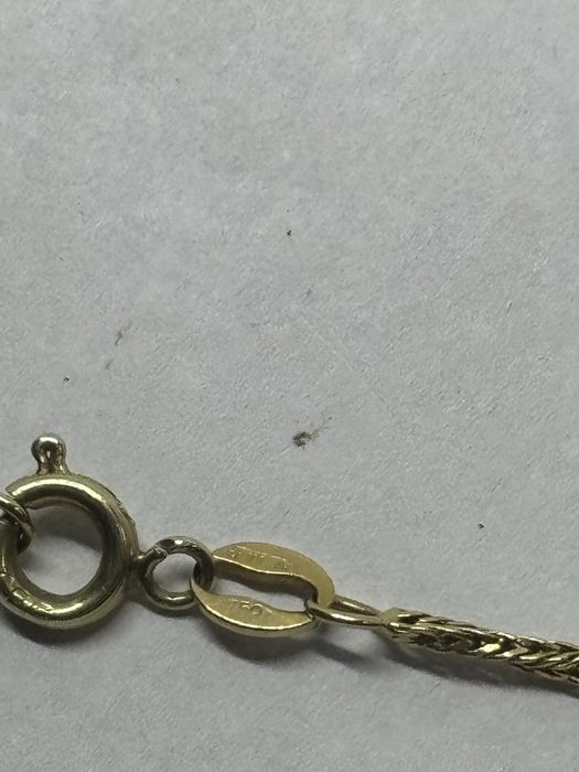 златен дамски синджир с висулка перла 18к 750