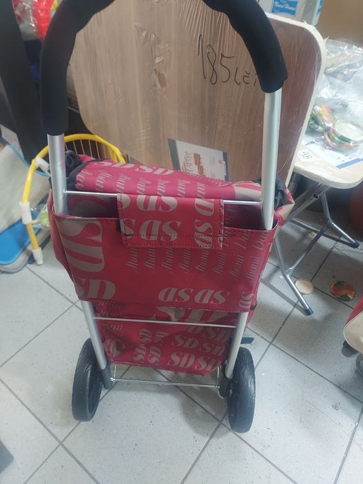 Carucior Mare (piata)cu roti 21cm solide cu rulment metalic