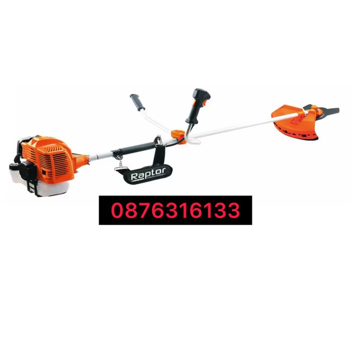 Моторен бензинов тример 68куб., косачка за трева със самар