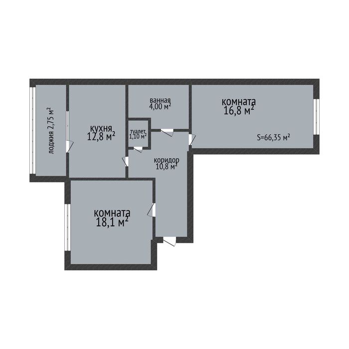 Продажа 2-комнатной квартиры