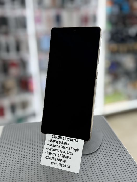 Samsung s25 ultra 512gb  ca nou cu doar 22 cicluri de incarcare