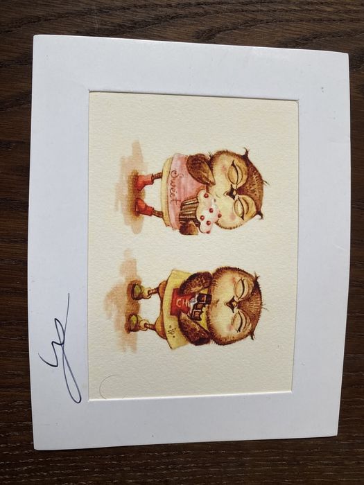 Детска картина Бухалчета 16.5 х 13