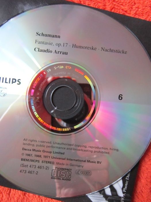 cadou deosebit Claudio Arrau AnniversaryTribute 10CD Germania 1991
