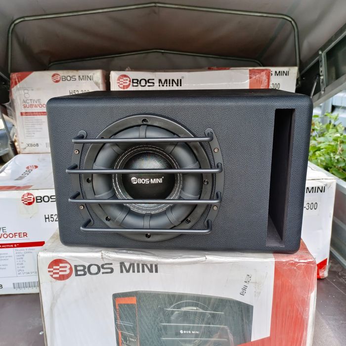 Сабвуфер BOS MINI X808, размер коропки 47*34*33 см
