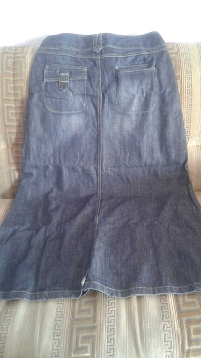 Длинная джинсовая юбка. BENETTON.