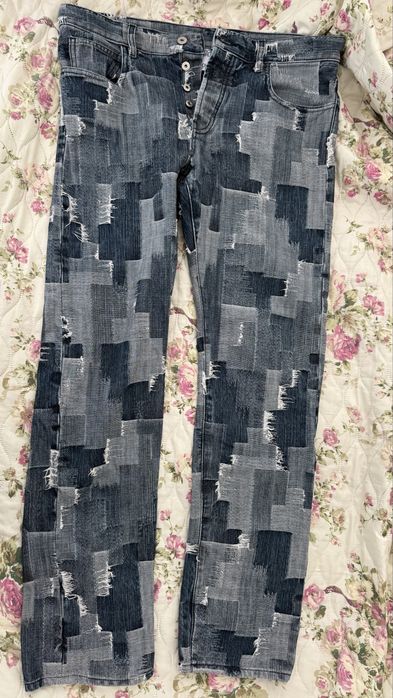 Marcelo Burlon Patchwork дънки ОРИГИНАЛНИ