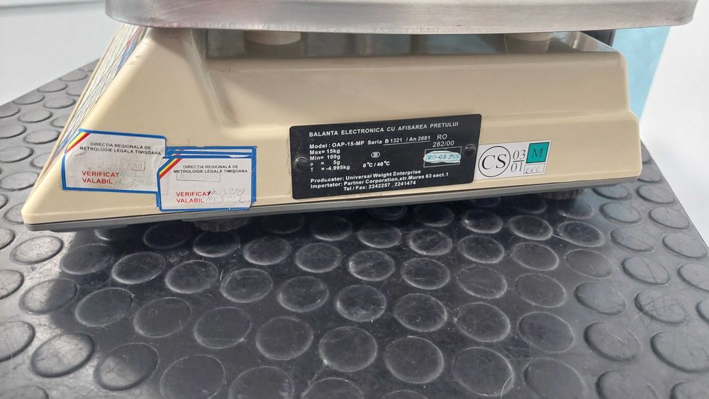 Cântar electronic Partener OAP 15 kg