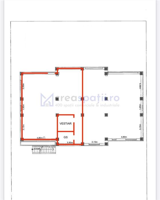 Vanzare chirie spatii comerciale Visan, Profi, de la 30mp la 176mp