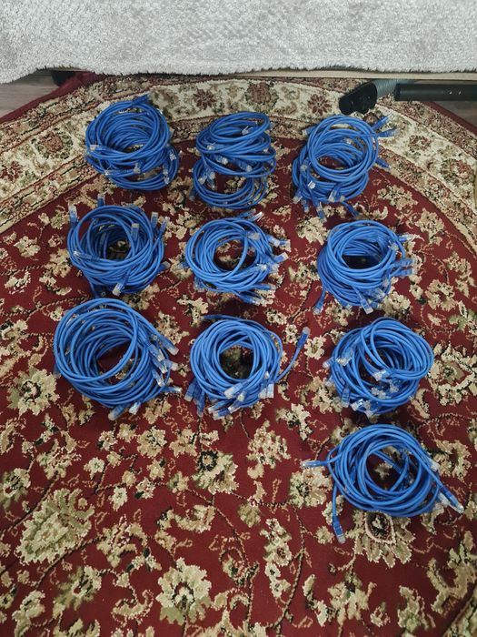 Патч корд rg45 utp. Б/у. 100шт.