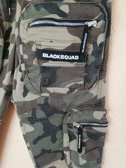 Pantaloni Black Squad S camuflaj bărbati