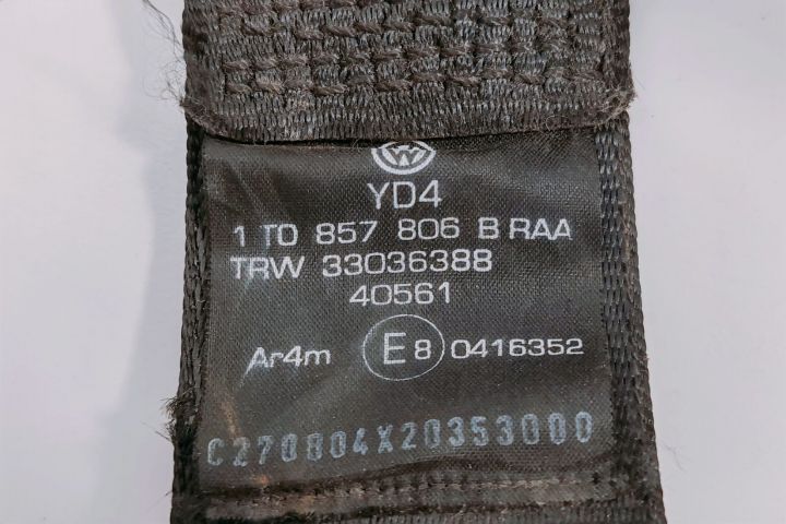 Centura de Siguranta  dreapta spate 1T0857806B Volkswagen VW Touran p