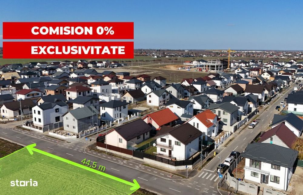 Teren 13.124 mp cu PUZ lotizare locuinte P+2E | Buftea | Investitie