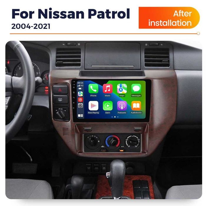 Navigatie Android 14 Nissan Patrol 2004-2021 1/8 Waze CarPlay CAMERA