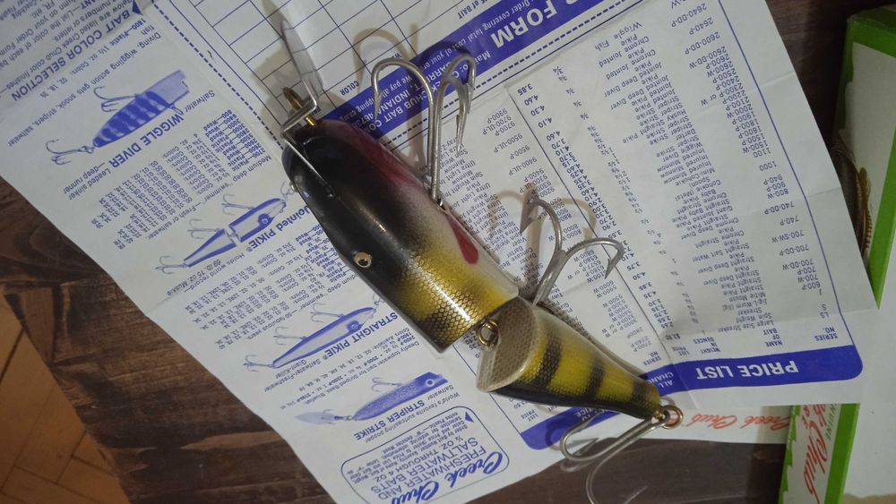 Vobler 45+ ani, neutilizat, 89g, Jointed Pikie Creek Chub 6801W