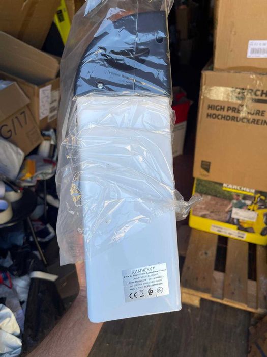 Radiator electric Kamberg - 3 niveluri de putere cu termostat - Încălzire silențioasă și rapidă, cu consum redus - 2000 W - Alb
