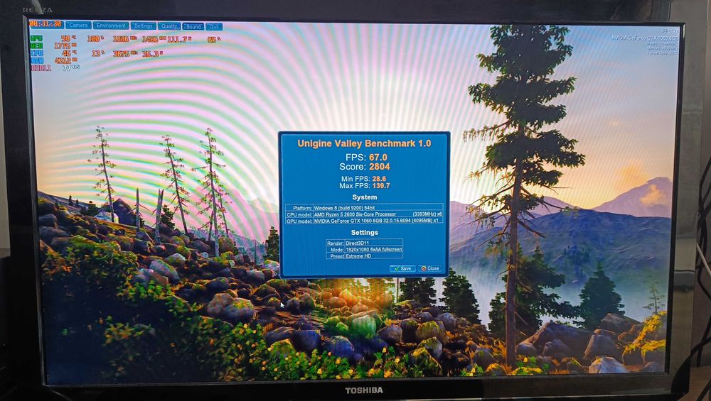компютър за игри - Ryzen 5 2600 - GTX 1060 6GB - 16GB рам- 512 m.2 SSD