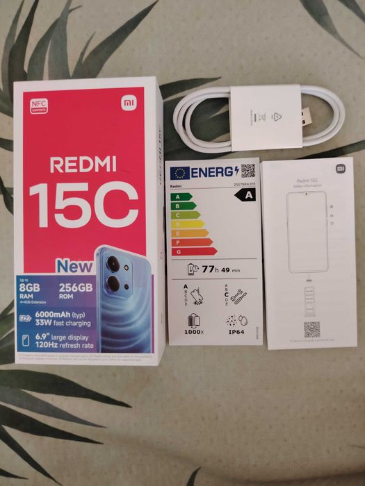 Продавам REDMI 15C Moonlight blue