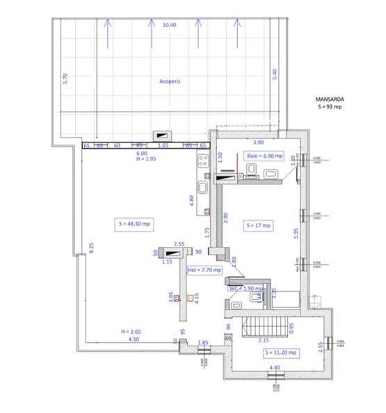 Spatiu de birouri luminos si creativ de 93 mp la mansarda – Ultracen