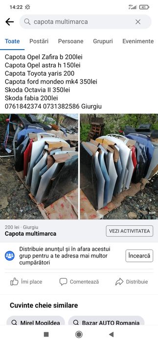 Capota motor multimarca Skoda,audi,VW ,Opel