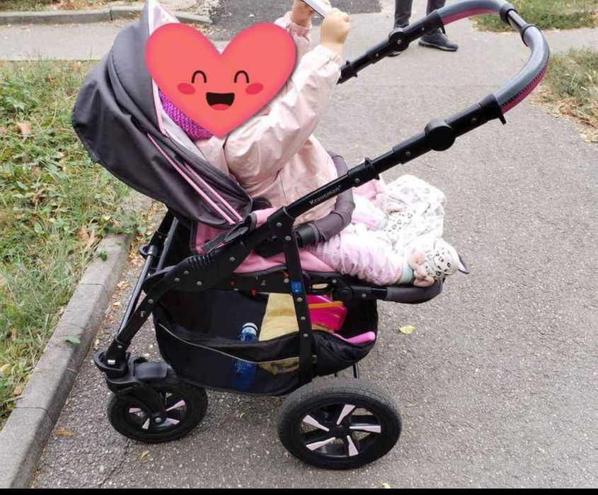 Vand carut Krausman 3in 1 Pink