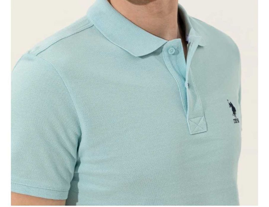 Мъжка тениска  с яка U. S. POLO ASSN.