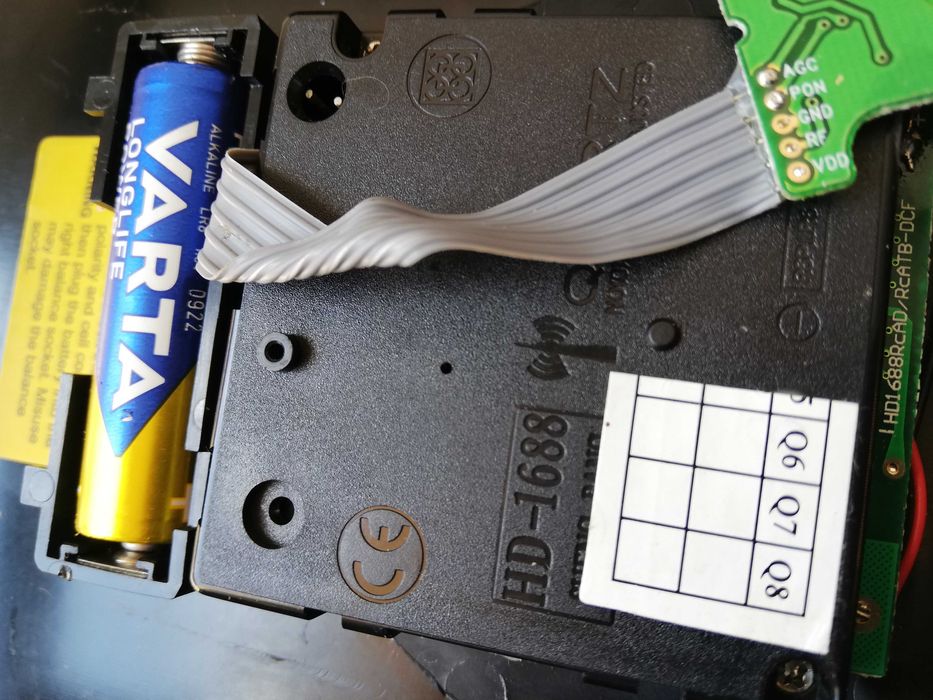 Ceas de perete radio controlat AMS, de EXTERIOR, dimensiuni 29X7X34 cm