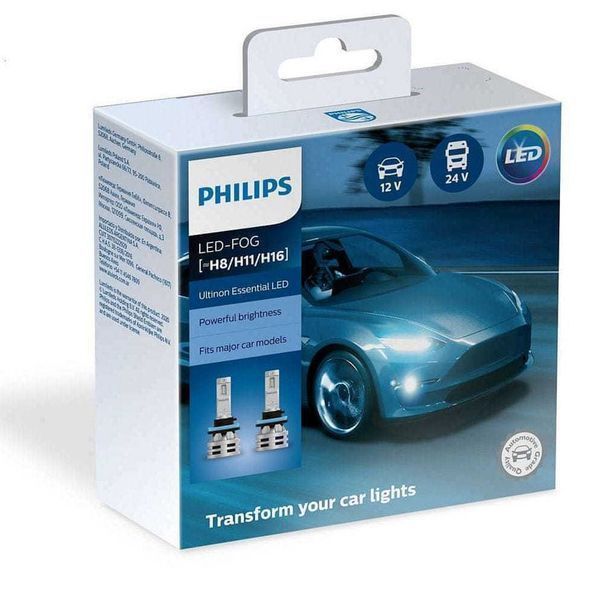 Set Led Philips Ultinon Essential LED H7 SIGILATE am si  H4/H8/H11/H16