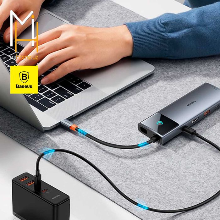 Baseus USB HUB 10 в 1 (BS-OH084)