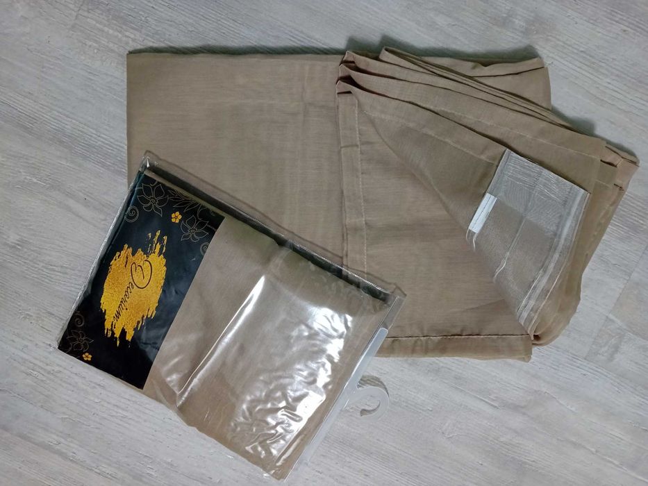 Тънки пердета 2бр нови