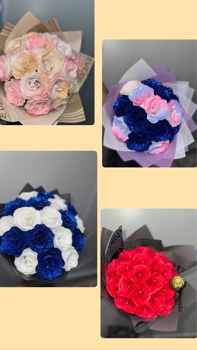 Buchete trandafiri sapun