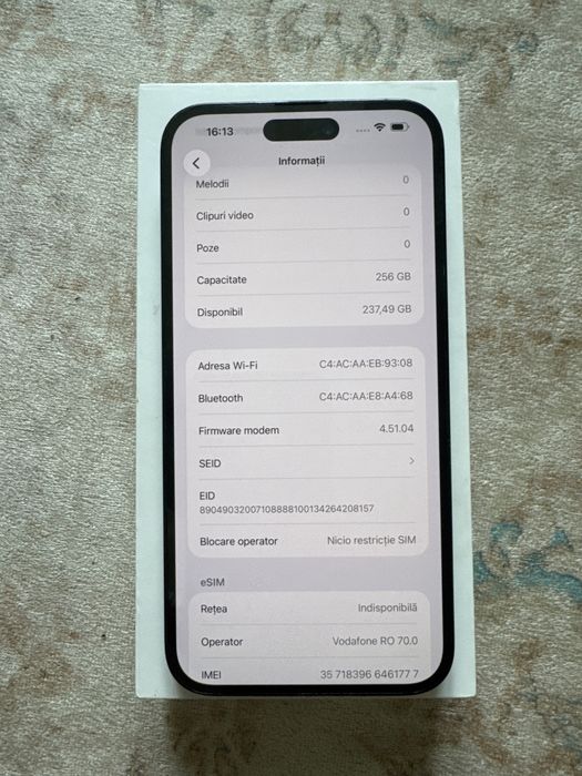 Iphone 14 pro max/91 baterie impecabil/256g