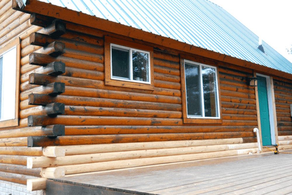 Реставрация деревянных домов. Замена сгнивших бревен(венцов).покраска ...