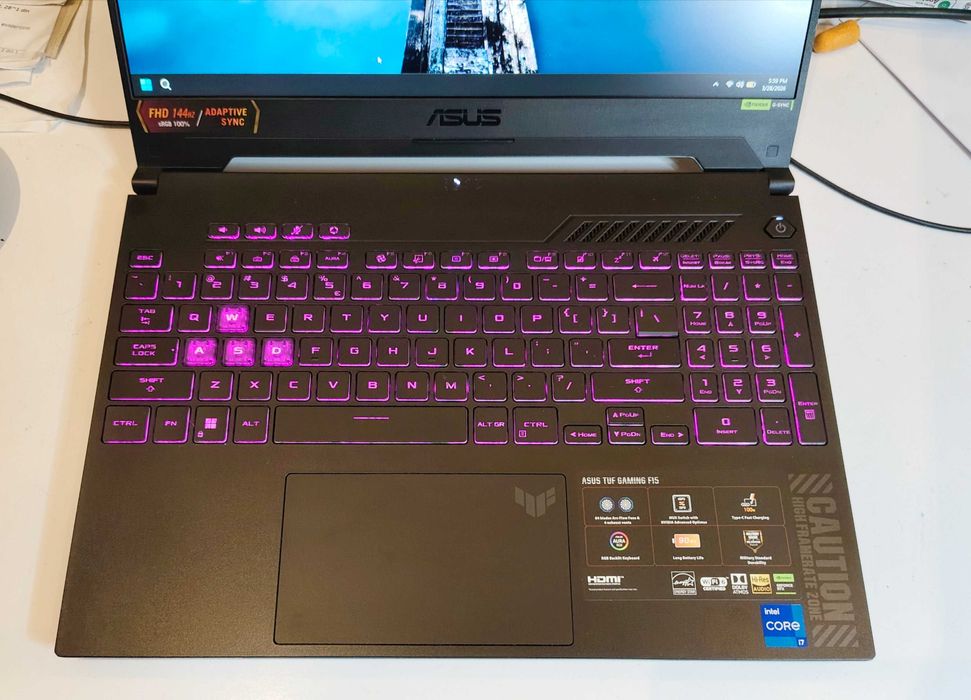 Gaming Asus TUF F15 RTX 4060 i7 13620H 512 SSD 16Gb DDR5 144Hz Nvidia