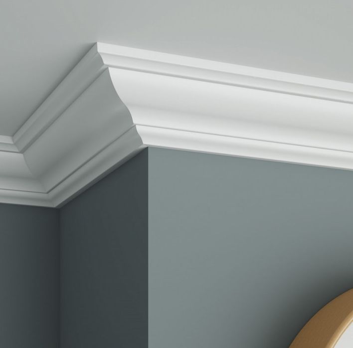 Поклейка галтелей, молдинг