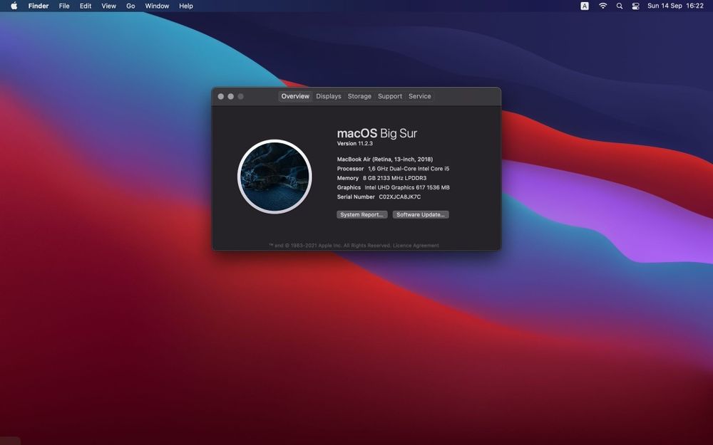 MacBook Air (2018), Retina 13“