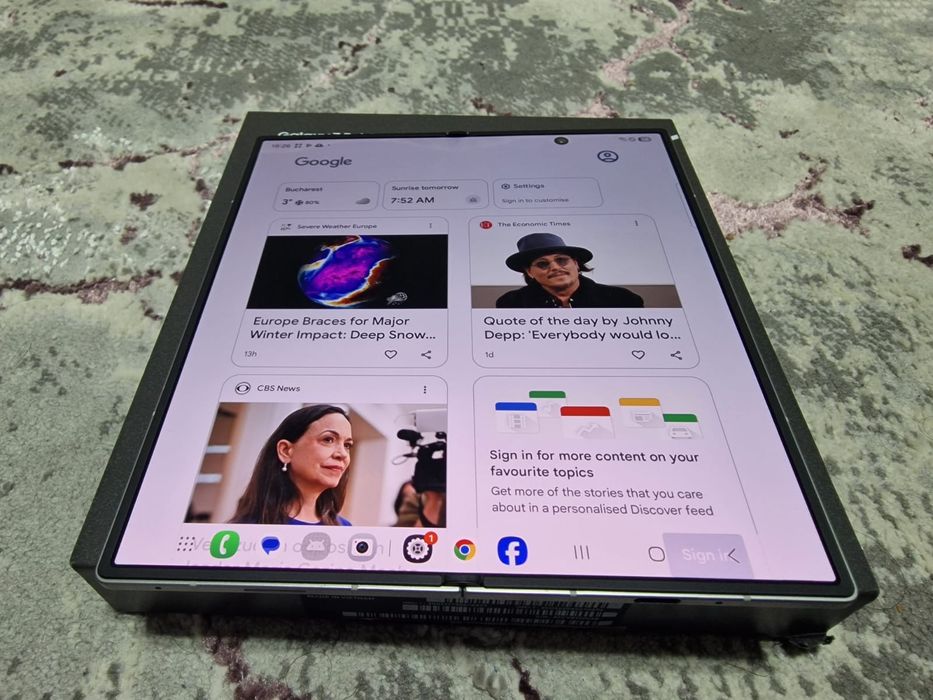 Vand SAMSUNG GALAXY Z Fold 7 512GB Nou Nout 6 incarcari ! Culoarea Gre